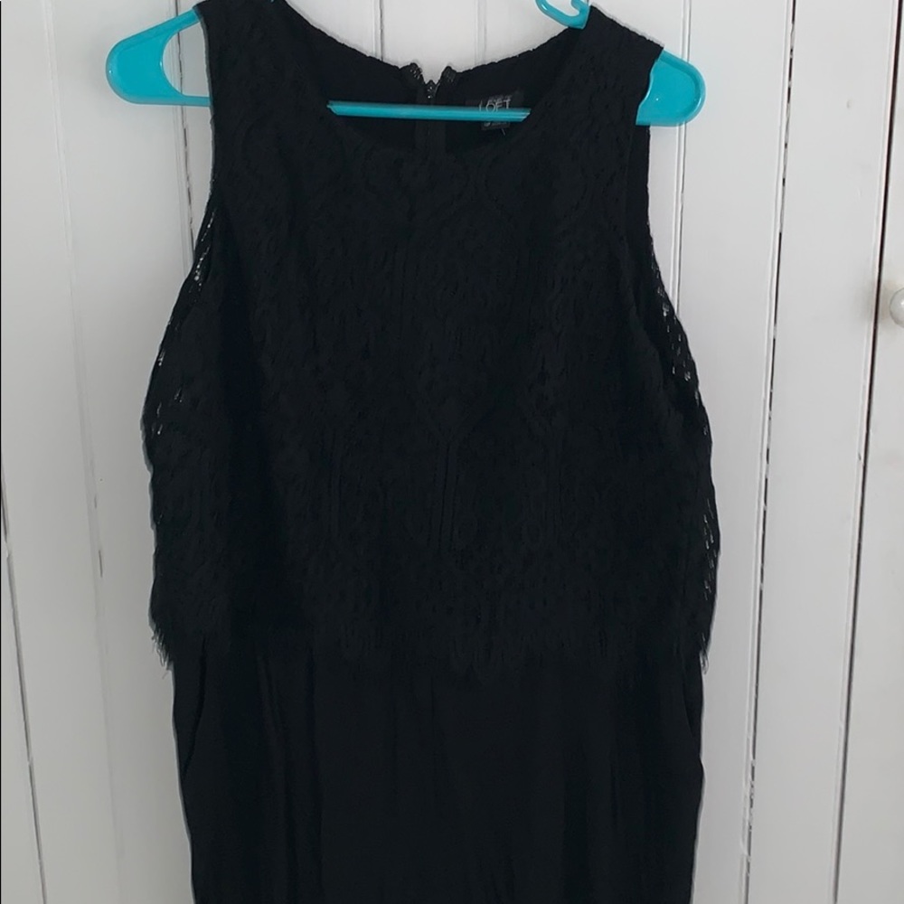 Loft Black Jumpsuit